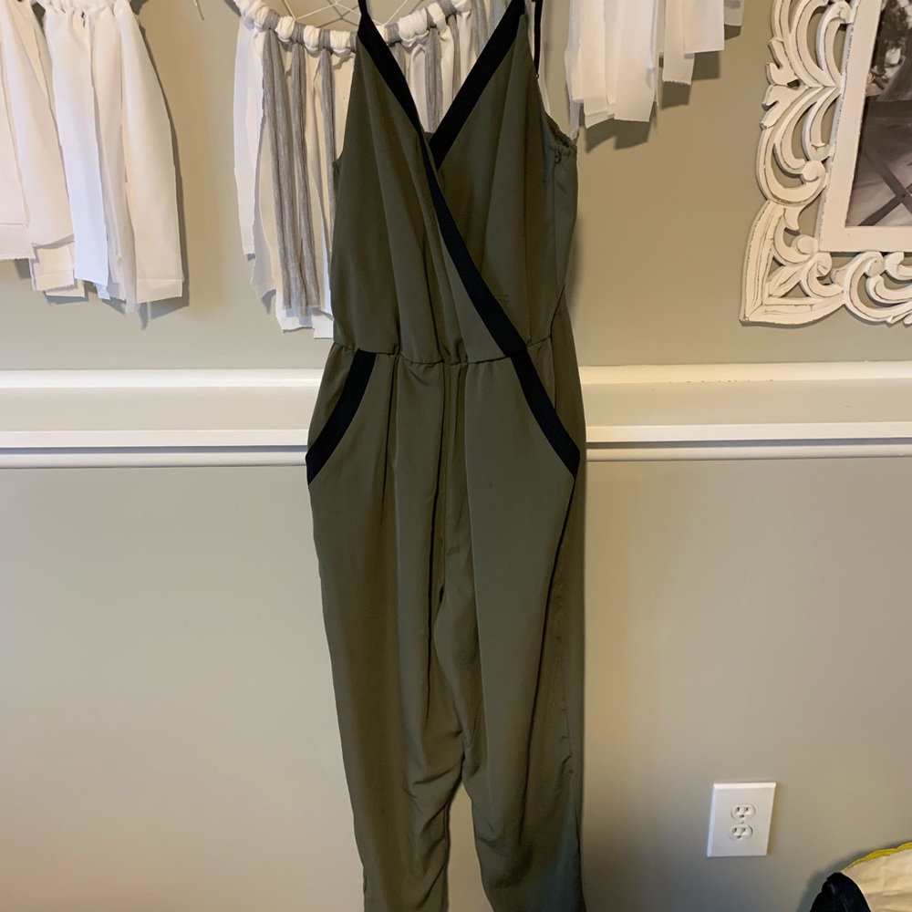 Olive green romper